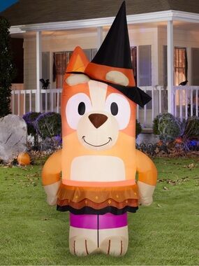 NIB 2025 Bluey Bingo Halloween In Spider Costume 5ft Lights Up Airblown